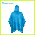 Klarer PVC-Regenponcho mit String Hood (Rvc-144)